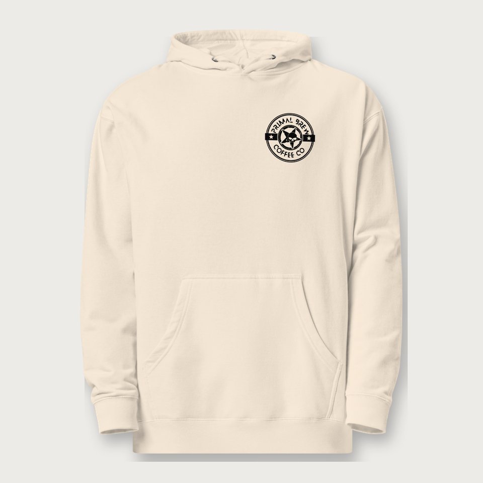 The Trailer Hoodie in Bone, front view